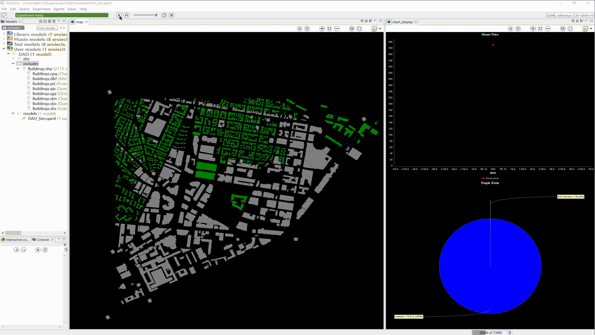 DAO Simulation--BDI Model for Simulating Governance in Decentralized Autonomous Organization of Prosocial Urban Development